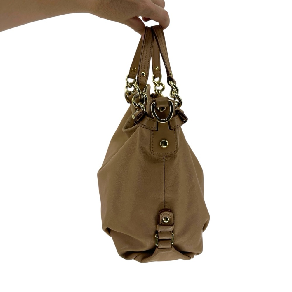 COACH Brooke 14142 Soft Tan Pebbled Leather Hobo Satchel Tote Handbag - Picture 6 of 17